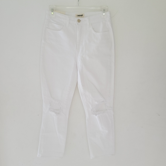 NWT L'AGENCE audrina high rise straight jeans - Picture 2 of 10